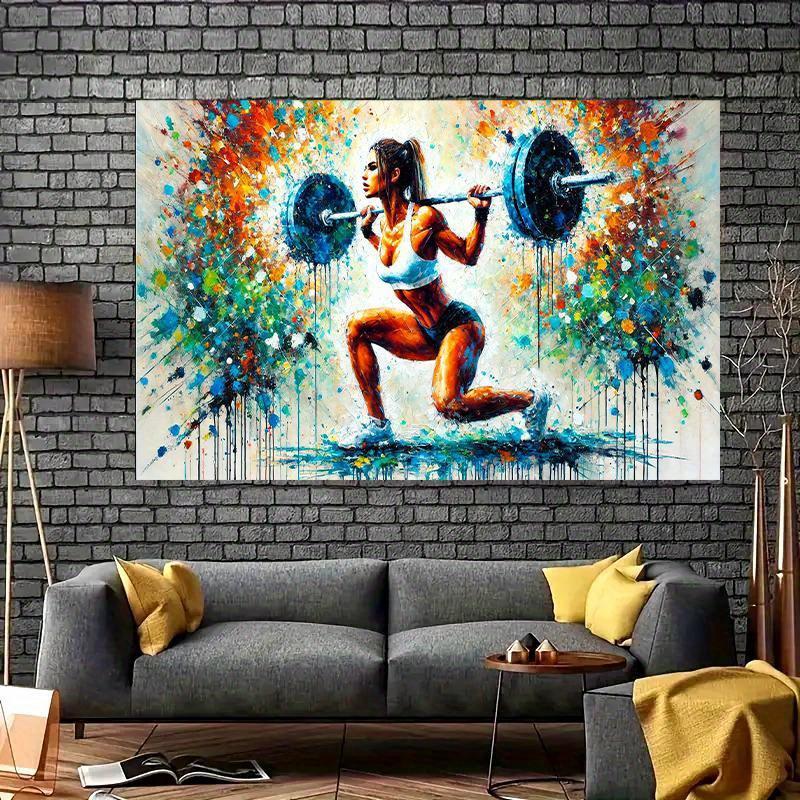 Party banner - Fitness theme with vitality, suitable for family gatherings, gardens, studio celebrations and outdoor eve
