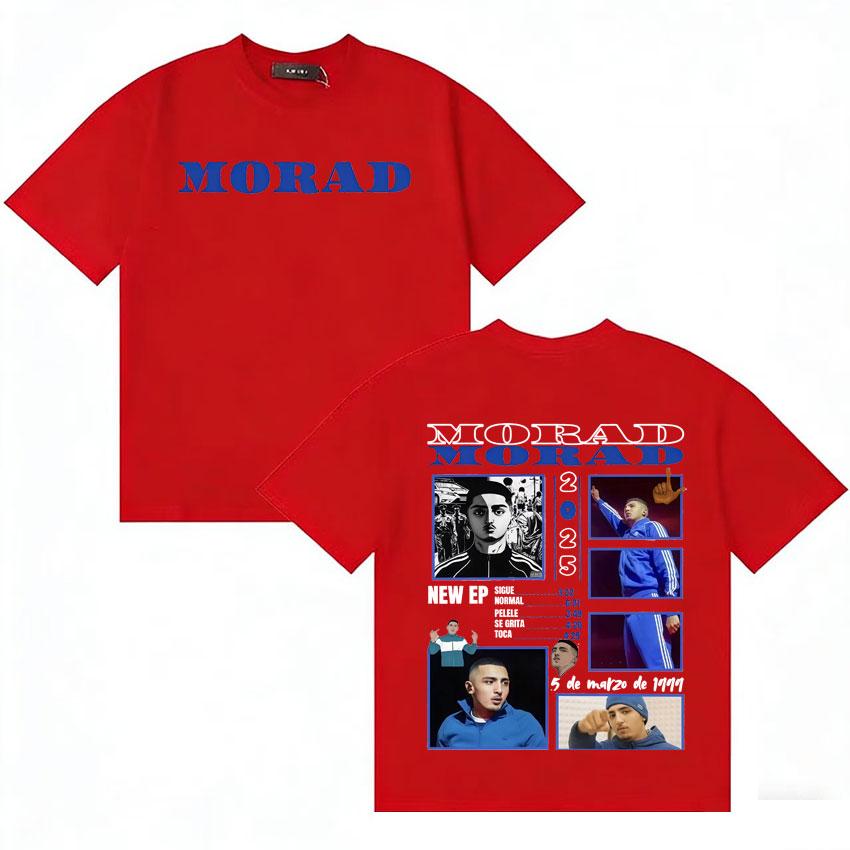 

Singer Morad Pop Music T Shirt Unisex Women Casual Cotton Tide Tee Shirt Crewneck Loose Short Sleeve Tshirts Streetwear Teenagers S