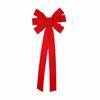 Creative Christmas Bow Decoration 1D DIY Christmas Tree Topper Handmade Elegant Christmas Tree Ornaments Holiday Accessories