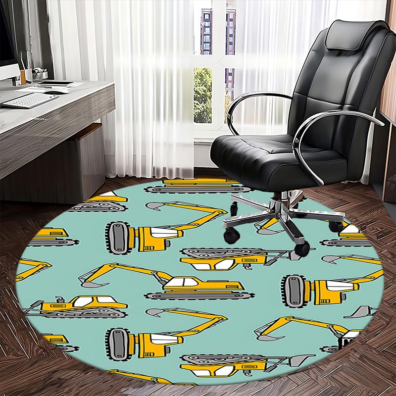 Construction Equipment Office Carpet Chair Mats, Home Decor, Sofa Rug, Office Carpet Suitable for Bedroom, Living Room, Various Rooms"1118116a