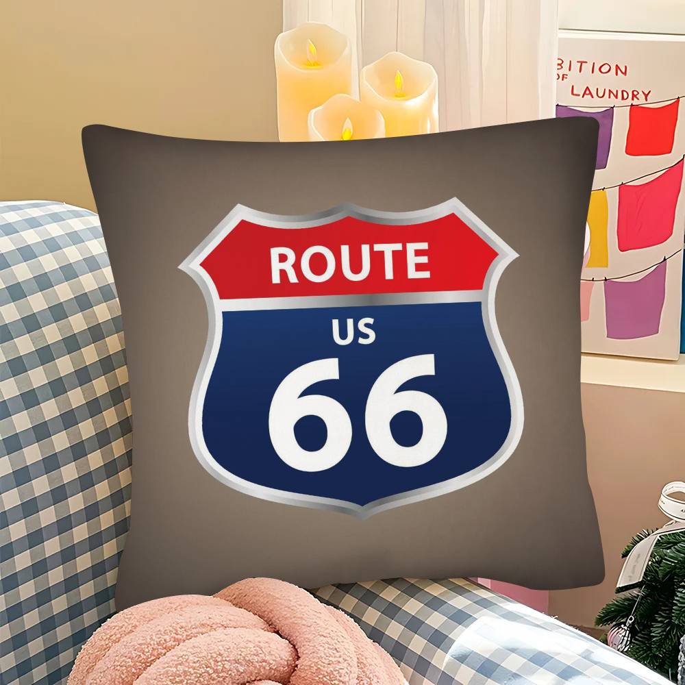 pc Fashion US Route Cool Anime Pillow Case Fashion Square Pillowcase Bedroom Sofa Room Ins Decoration Leisure