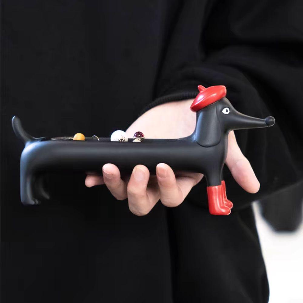 Ring Holder Dachshund Ring Organizer Resin Ring Trinket Storage Box Jewelry Display Box  For Lover