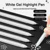 Waterproof White Gel Pen Opaque White Acrylic Paint Pen New Opaque White Pen  Sketching