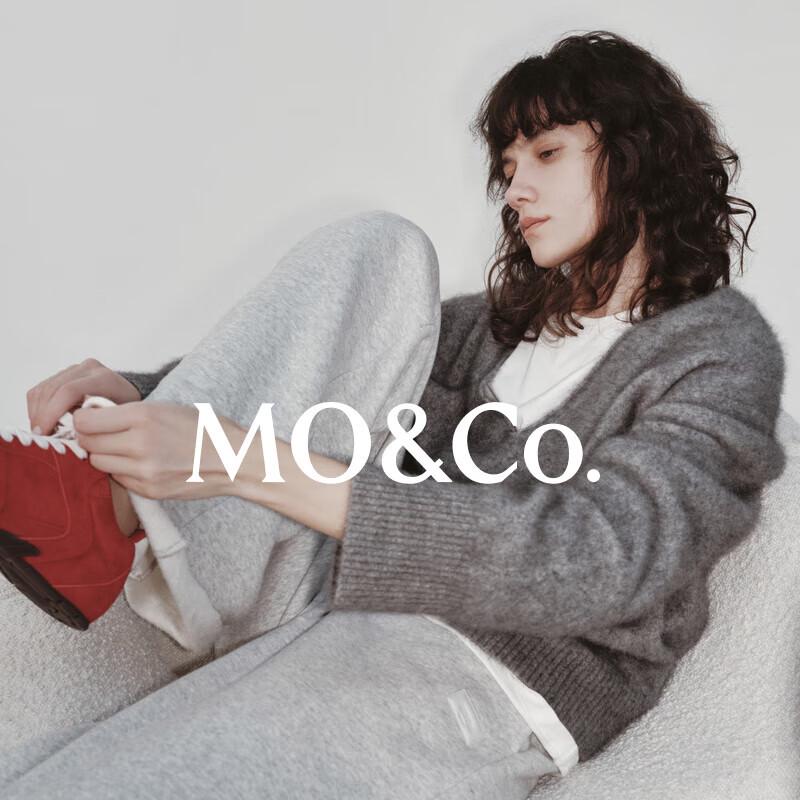 MO&Co. Women's Raccoon Wool Blend V-neck Knit Sweater