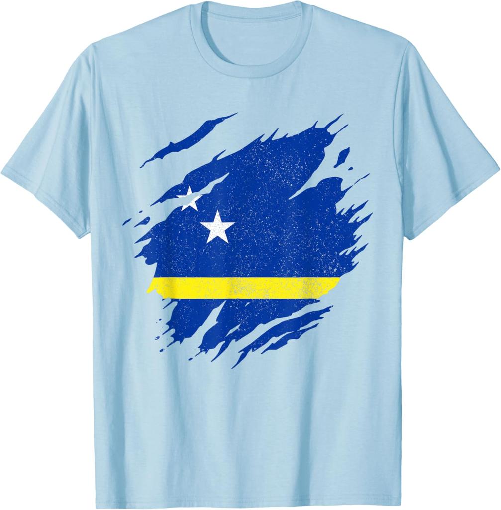 Curacao Flag Pride Caribbean TShirt 2026 New Arrival Stylish Mens Apparel Jersey