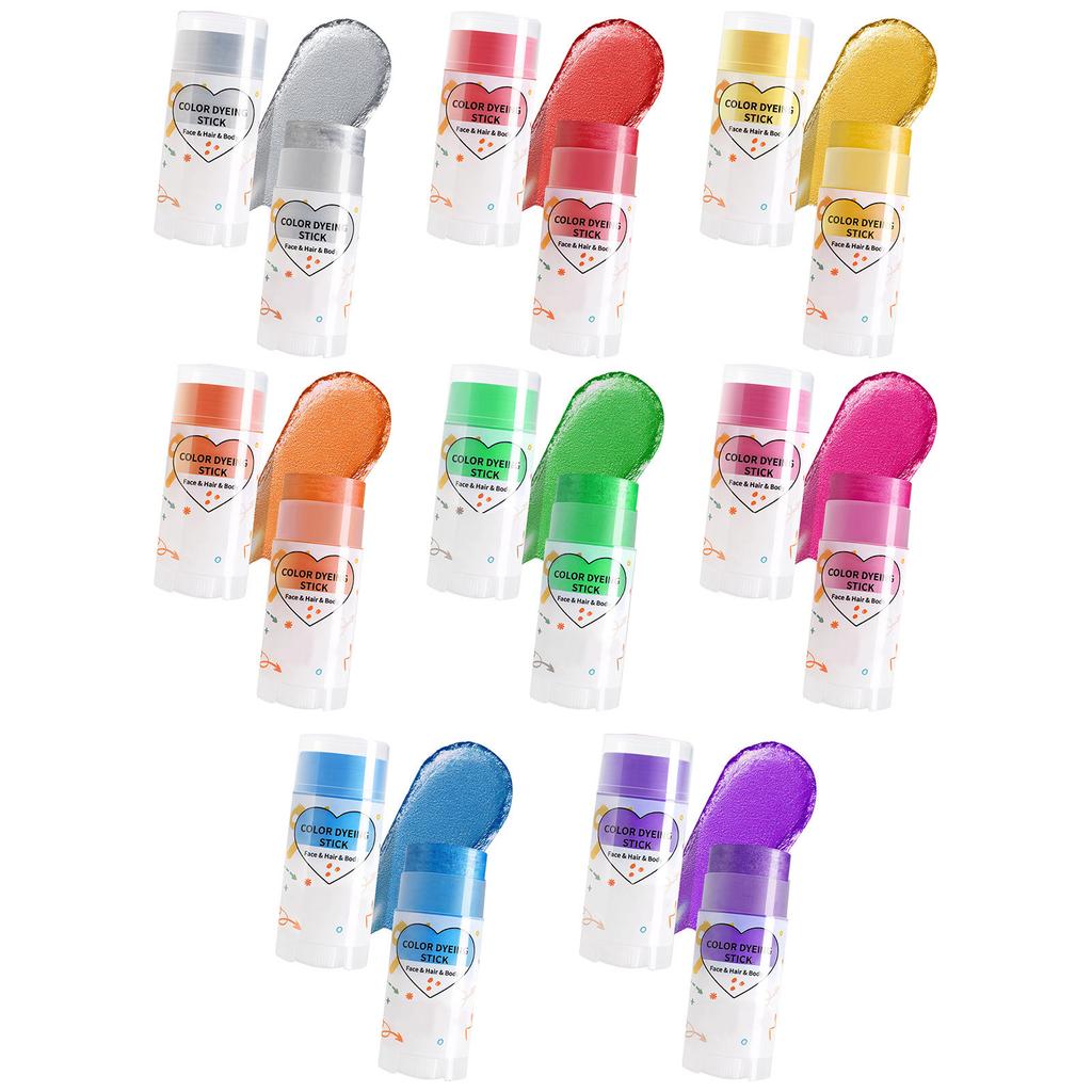 15g Stick Metalic Corp Față Strălucire Perlată Multifuncțional Culoare Gradient Vopsea de Lungă Durată Rezistent la Apă Stick de Machiaj pentru Piele Netedă