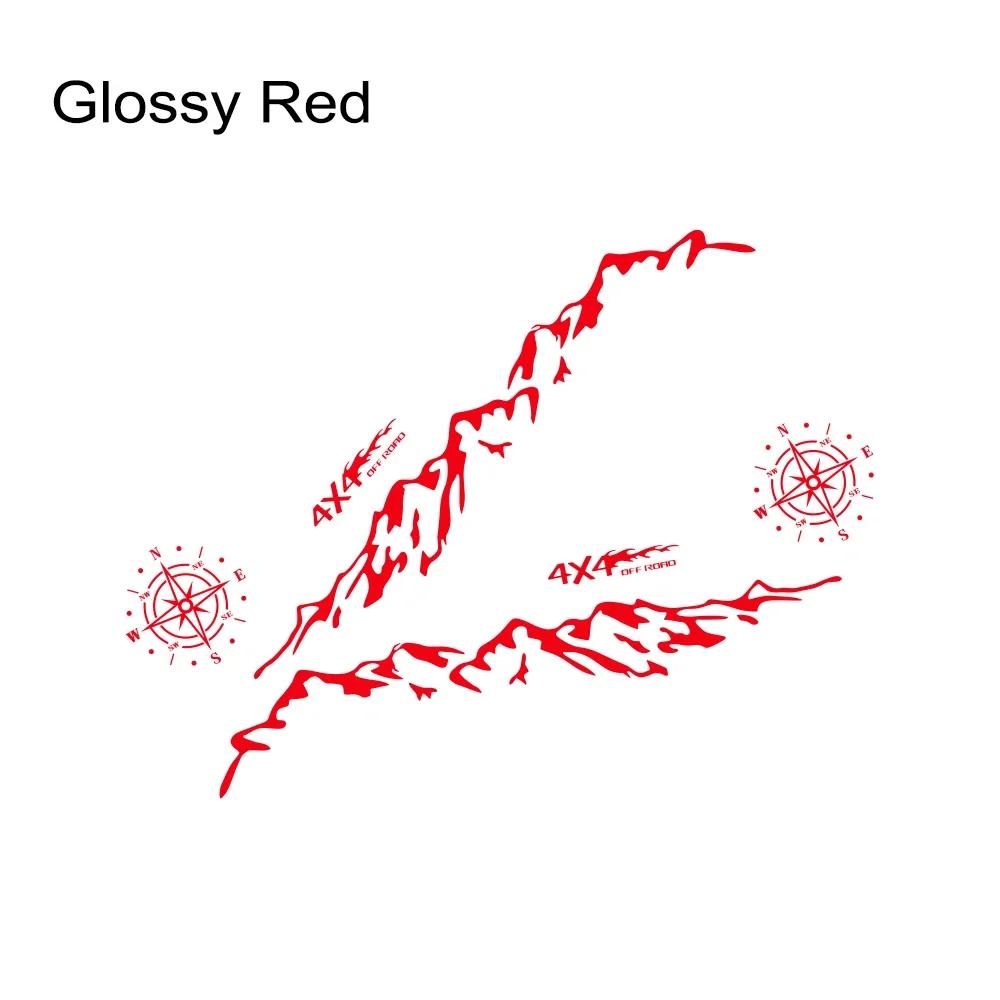 Pickup Side Stickers Graphics 4X4 Mountain Vinyl Decals For Ford F-150 Toyota Hilux Dodge RAM 1500 Isuzu Dmax GMC Sierra Canyon