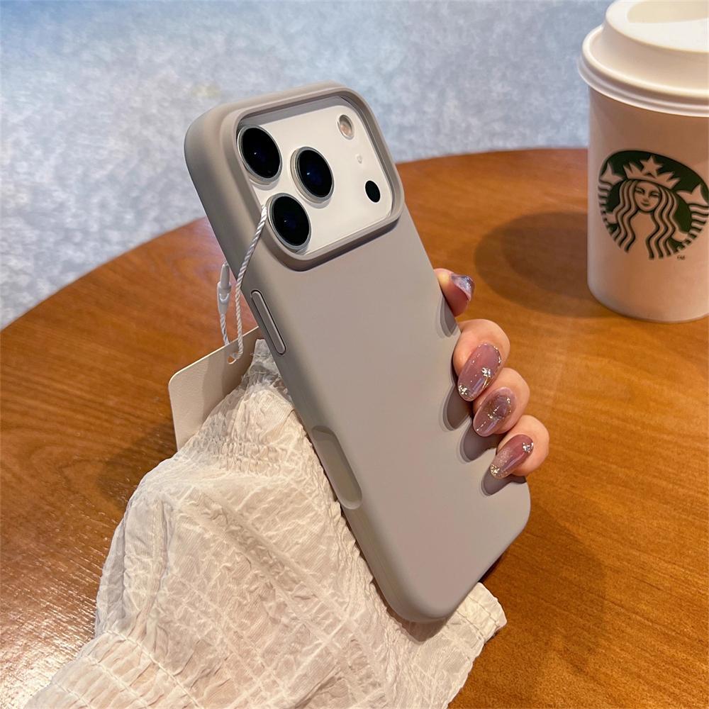 Liquid Silicone Magnetic Soft Case For iPhone 17 16 15 14 13 Pro Max For Magsafe Wireless Charging Shockproof Matte Cover