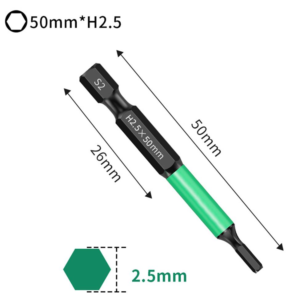 1/1 Inch Hex Magnetic Screwdriver Bit 11mm Alloy Steel Repair Tool For Screwdrivers Electric Screwdrivers Hand Drill