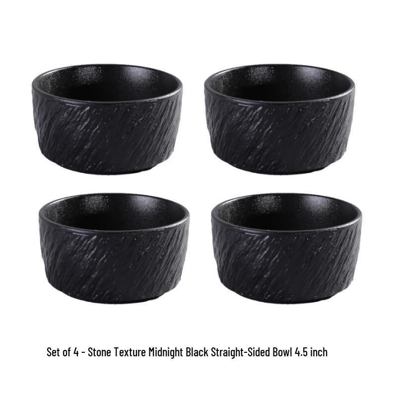 Qinkai Stone Pattern Ceramic Bowls