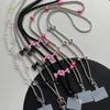 Long Mobile Phone Chain Heart Beads Phone Strap Kawaii Cellphone Lanyard Girls