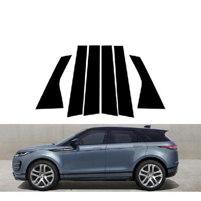 6PCS Gloss Black Pillar Posts Window Decor Side Sticker Cover Fit For Range Rover Evoque L551 5-Door