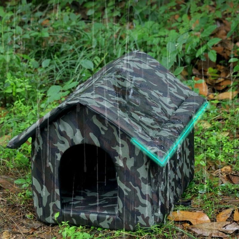 Insulated Warm Pet House For Cats And Small Dogs Outdoor Use Waterproof Rain Snow Protecting Easyly Clean