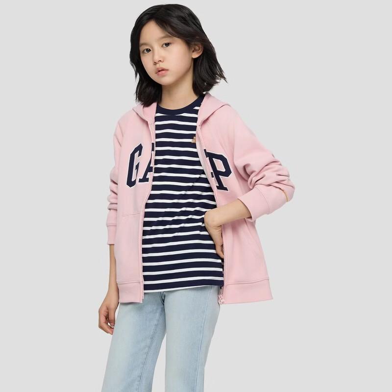 Gap Girls' 2026 Spring Logo French Terry Loose Hoodie