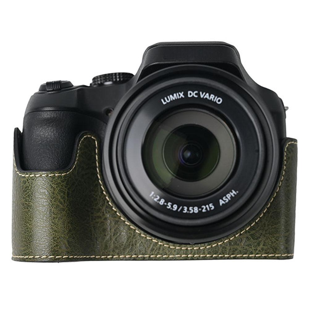 

Чехол для камеры Panasonic Lumix FZ80D/FZ85D с большим вырезом, текстура личи, полиуретановая кожа, защитная крышка A