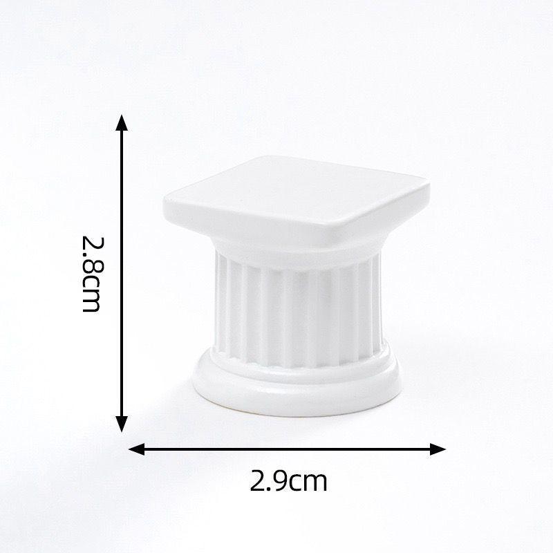 

Roman Pillar Greek Cute Grain Display Column Statue Pedestal Candlestick Stand Figurine Sculpture Indoor Home Dinning Room Decor XS（old）