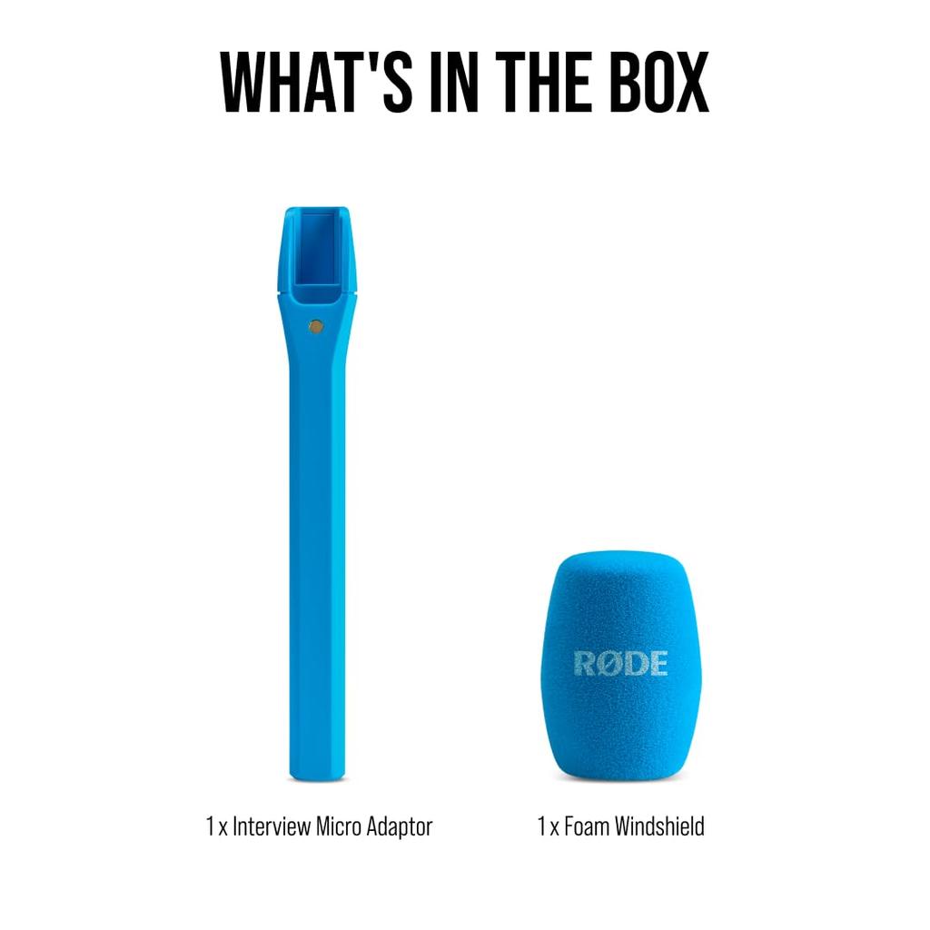 RODE Microphones Interview Micro Accessory for Wireless Blue Microphones, (INTERVIEWMICROBLU)