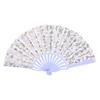 Compact Portable Fans Chinese Style Butterfly Folding Fan, Plastic Ribs Decorative Handheld Hand Held Summer Cooling Party Favors for Men Women