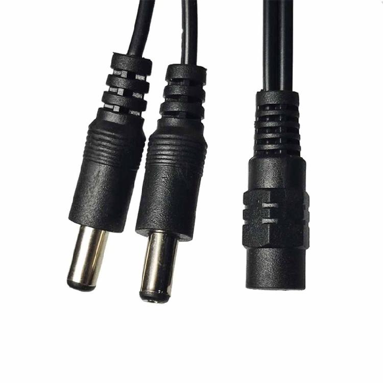 2 Way Power Distribution Cable, DC5.5x2.1mm  Adapter Power Splitter Cable for LED Lighting and Surveillances Gear