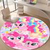 1pc My Little Pony2 Design Printed Area Round Carpet for Bedroom Living Room Home Decor Rugs Mat Non Slip Mat Rug for Bedside