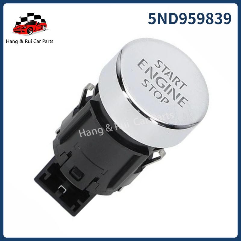 5ND959839 Engine Key Start Stop Button Switch Start Stop Push Button Cover for VW Golf Plus 2009-2014 Sharan 2011-2020
