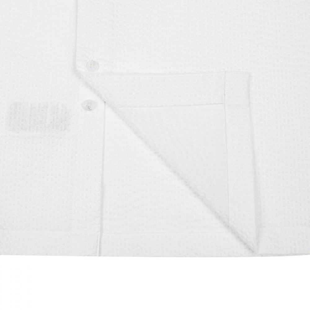 Renoma Cotton Sucker Solid China Collar Shirt Rpssg1003 Wh