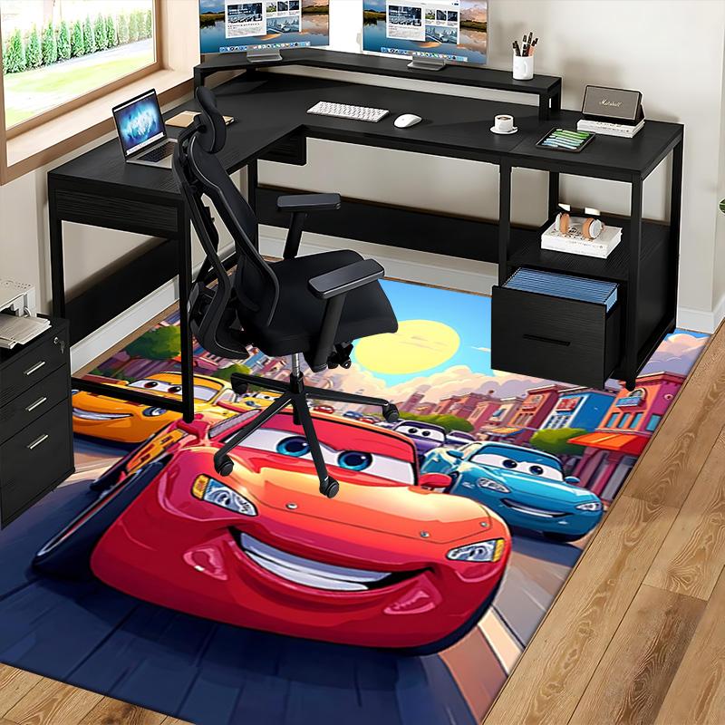 1pc Rusteze Tow Truck Mcqueen Carpet Rug for Bedroom Living Room Decor Sofa Home Game Area Rug Non-slip Floor Mat. D073007