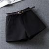 High Waist Woolen Wide-Leg Shorts for Women – Autumn/Winter Versatile Casual Slim A-Line Design (2025).
