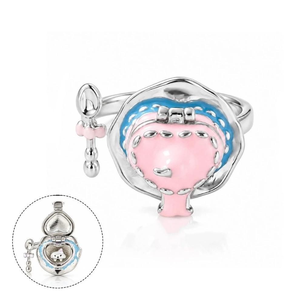 Openable Pendant Necklace Fine Zinc Zinc Alloy Ring Thoughtful Gift Necklace Ring Casual Wear
