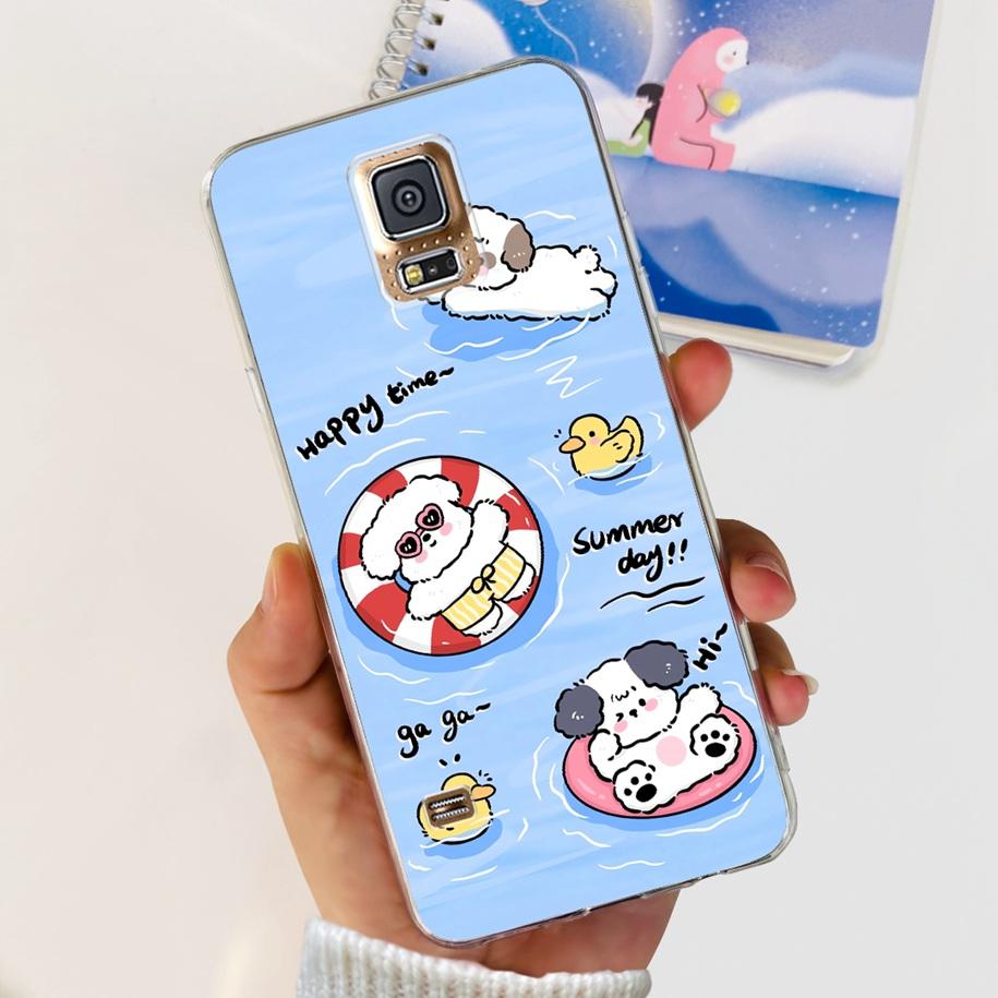

For Samsung Galaxy S5 Case G900F G900I i9600 S 5 Back Cover Cool Painted Soft Silicone Clear Phone Case For Samsung S5 Neo Coque Samsung S5