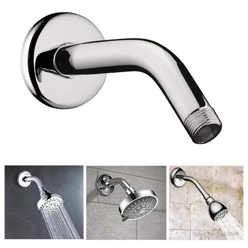 Round High Pressure Shower Head Angle Bathroom Adjustable Shower Head Luxury Chrome Bathroom Rain Shower Head Black/silver