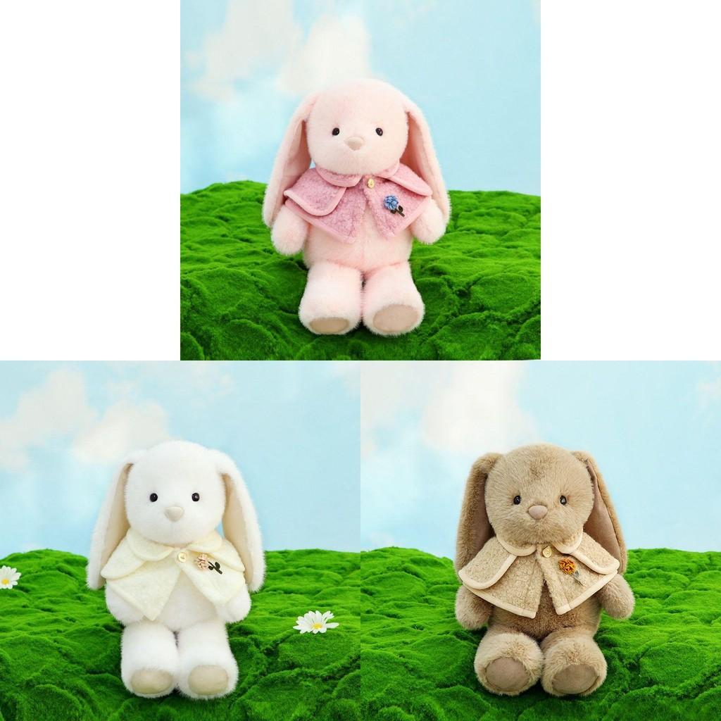 Ear Hanging Shawl Rabbit Plush Toy Clothes Can Be Disassembled Holiday Kids Gift