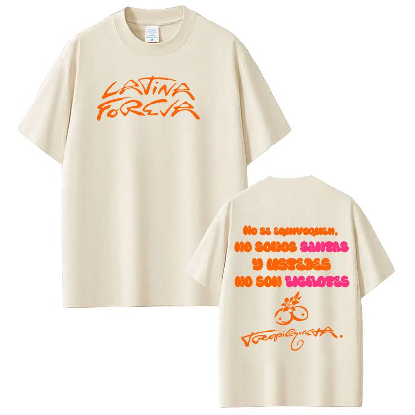 2026 Singer Karol G Latina Foreva Album Merch Maglietta Grafica Streetwear Uomo Cotone Manica Corta Tendenza Estetica Top Unisex