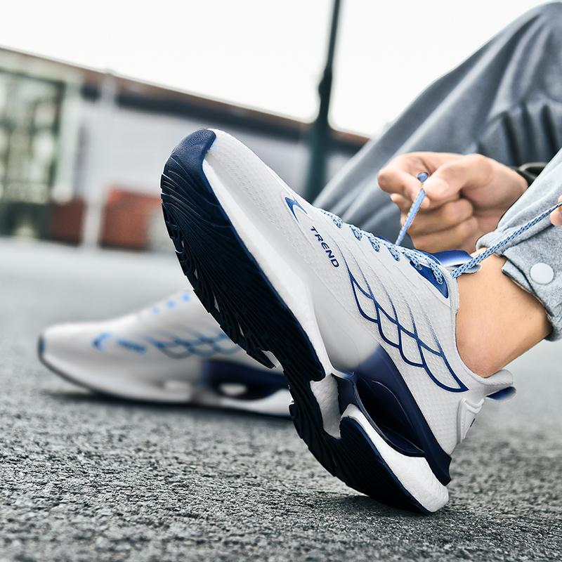 Men's Shoes Sport Running Shoes Sneakers for Men Comfortable Athletic Training Footwear Mesh Black Walking Shoes Big Size 44 45