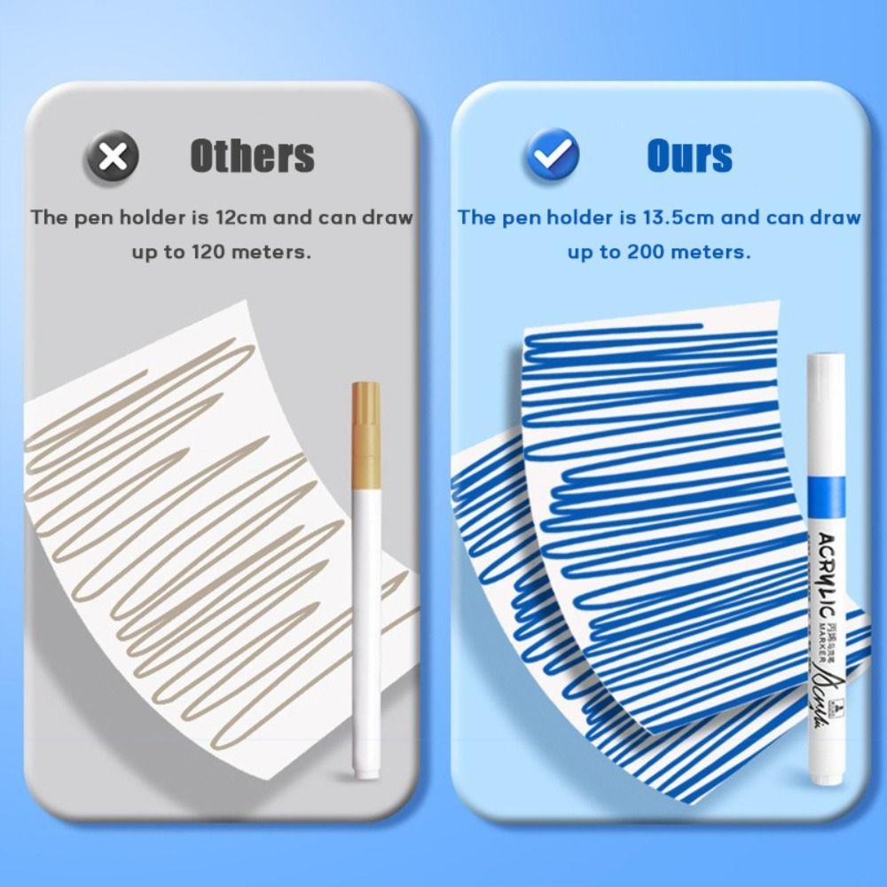 12-120 Colors Stackable Color Acrylic Marker Pen Washable Art Painting Markers  Stone Paint