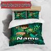 3pcs Duvet Cover Set (1*Duvet Cover + 2*Pillowcase, Without Core), Custom Name Ben 10 Cartoon Pattern Bedding Set, Home Bedroom Decor Gift