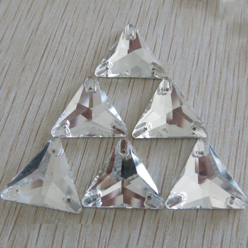 Triangular Glass Hand Sewn Drill, Crystal Diy Clothing Decorative Hair Accessories Rhinestone Accessories