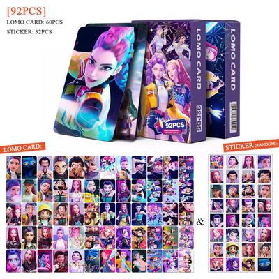 92 Double Sided HD Color Printed Photo Cards Of Anime Characters, Anime Peripheral Collection Cards, Stickers And Greeting Cards
