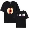 Teeth Musical Comedy Printing T-shirt Cotton Short Sleeve Women/Men Tshirts Graphic Tees Tops Round Neck Soft Unisex Streetwear