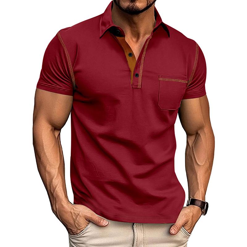 Summer Men Clothes Short Sleeve Lapel Golf Polo Shirt Men Businesss Casual Fashion Tops Polo Shirt