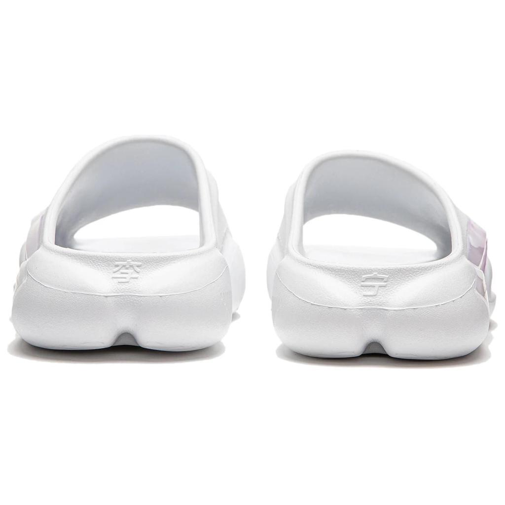 Li Ning BADFIVE Slide Slippers Women's White Purple ABTU004-2