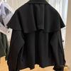 Designer Niche Women's Shawl Cape Coat - Spring/Autumn 2026 Fashionable Jacket-Style Top