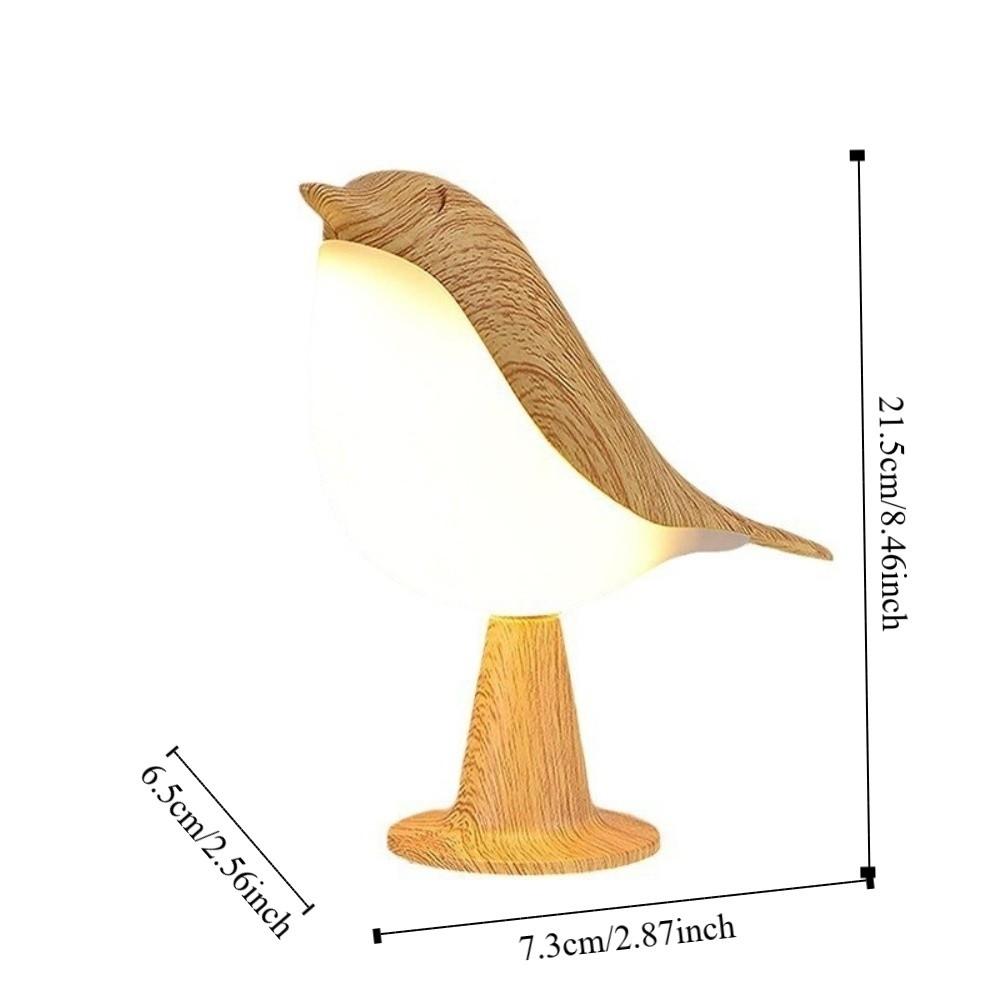 3 Color Temperature Small Desk Lamp Art Decor Cordless Lamp Bird Lamp Bedside Lamps Gifts