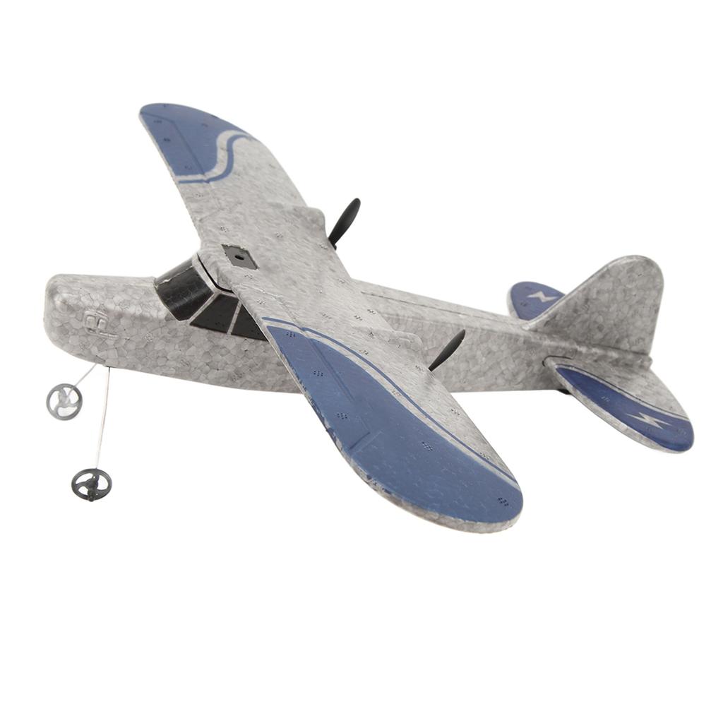 RC Plane Durable RC Glider Remote Control Airplane Fixed Wing Aircraft Jet With LED Light for People Over 14 Years Old