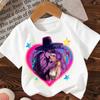 Kpop Demon Hunters Cartoon Tee Shirt Harajuku Cool Kids T-shirts Summer Tops Saja Boys Clothes
