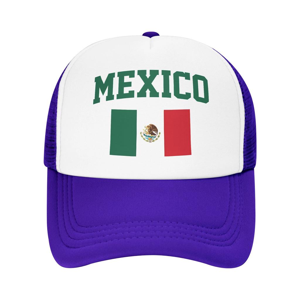 Mexico Flag Mesh Sun Hats Hunting Camping Wholesale Baseball Caps Couple Women Stylish Print Trucker Hat