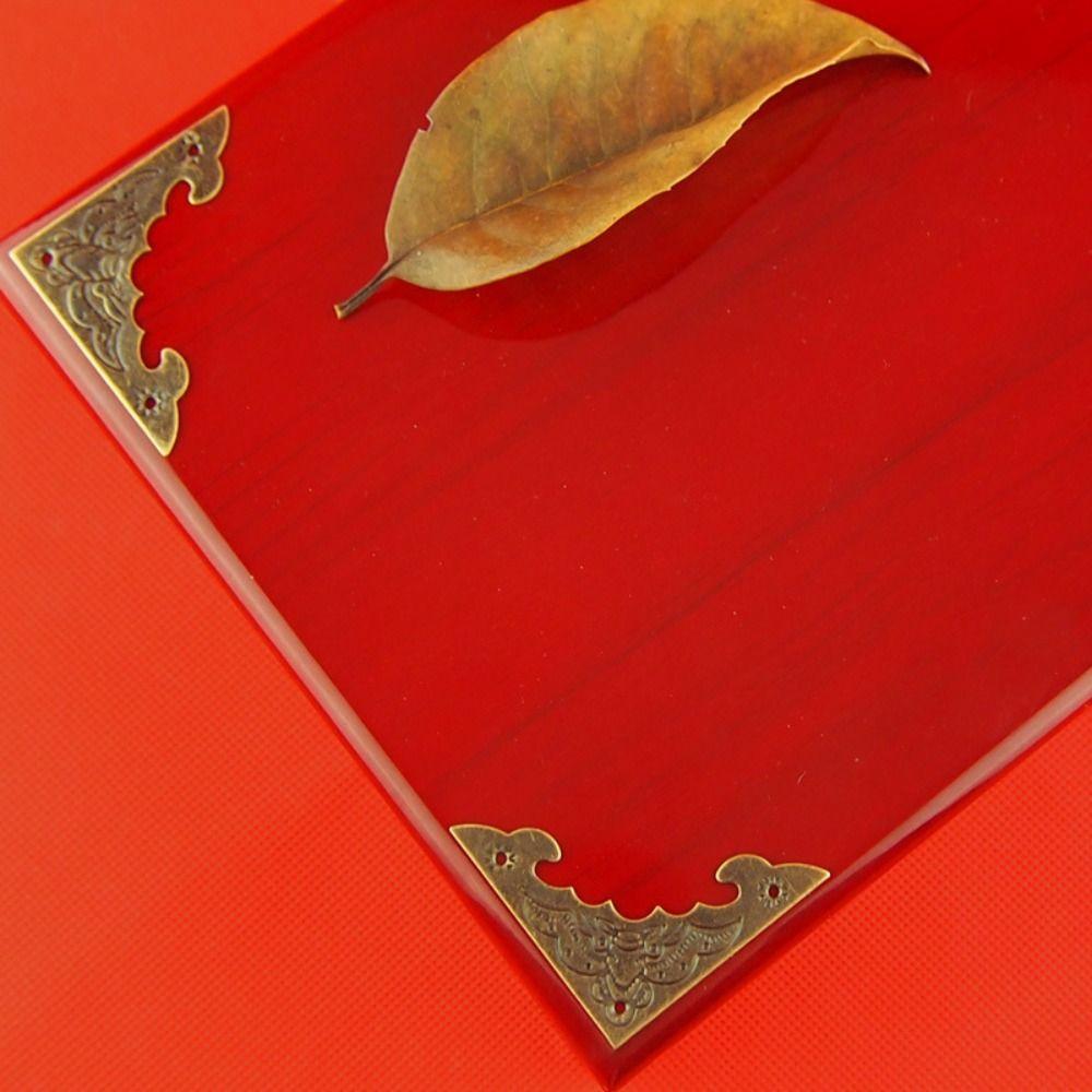 Wooden  Box Jewelry Box Flower Pattern Corner Foot Corner Brackets Protect Cover Corner Protector