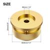 uxcell Aluminum Potentiometer Knob x Universal Top Hat Knob Volume Tone Control Knob Set with Screws for Guitar Bass Gold 1/4" 1.5"