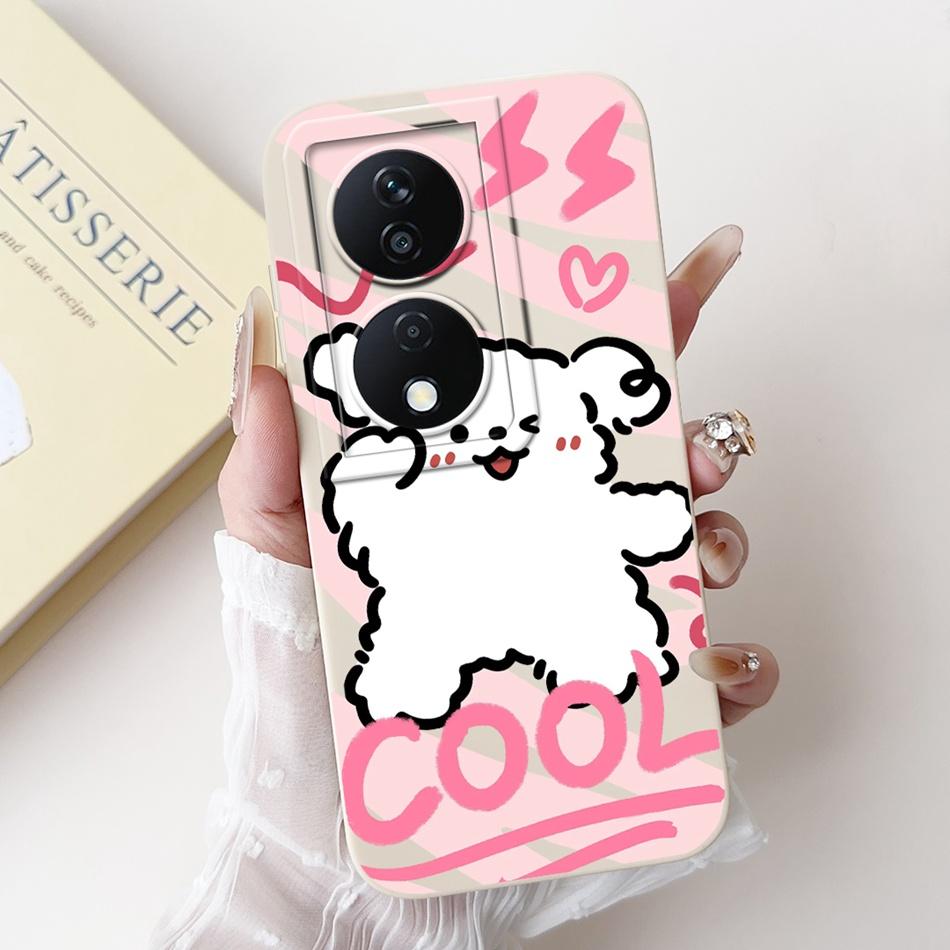 For Honor X7b Cute Panda Rabbit Cartoon Case HonorX7b X 7B 4G CLK-LX1 LX2 LX3 Camera Protective Soft Silicone Phone Cases