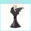 Halloween Bat Candle Holder Gothic Resin Art Home Decor Perfect For Spooky Decorations